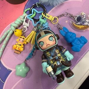 Mint Chocolate Space Explorer Doll Bag Charm Mega Space Molly Figurine